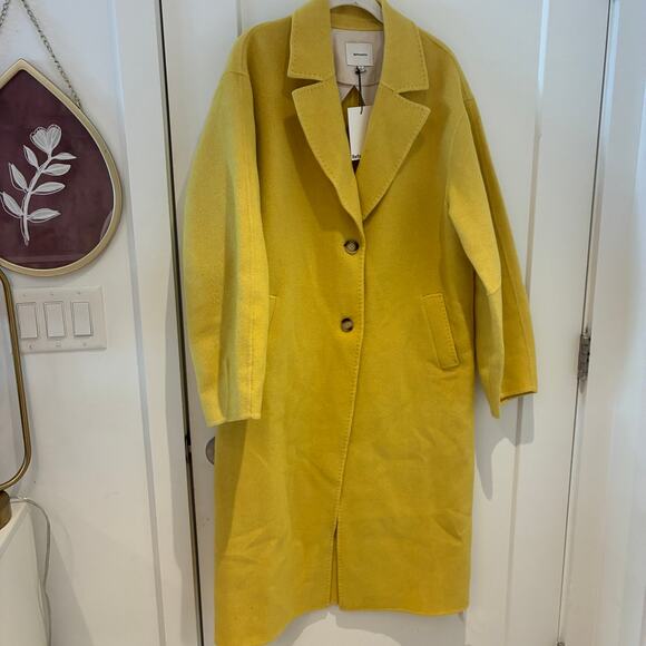 NWT Reformation Wyatt Double Faced Wool Coat Small - Picture 3 of 12